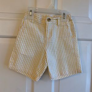 JANIE AND JACK Yellow Seersucker Shorts, Size 5